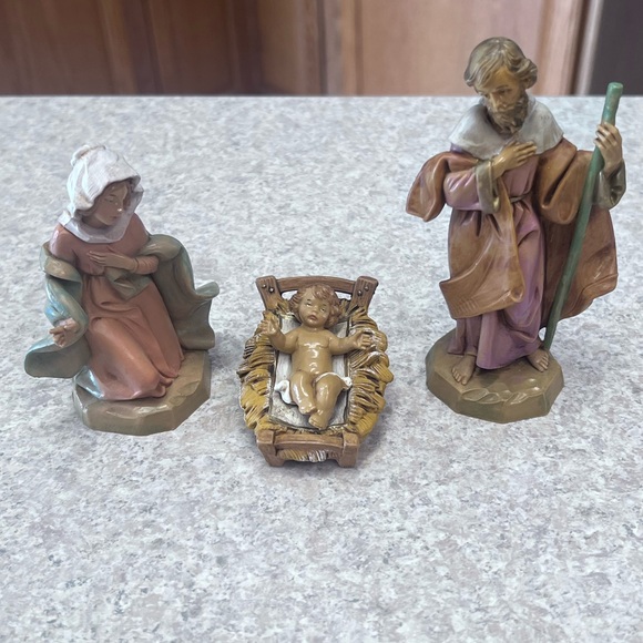 1992 FONTANINI 5" NATIVITY - HOLY FAMILY 71503 EUC - Picture 4 of 8
